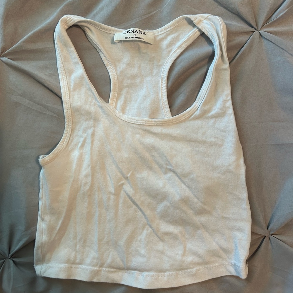 White tank top